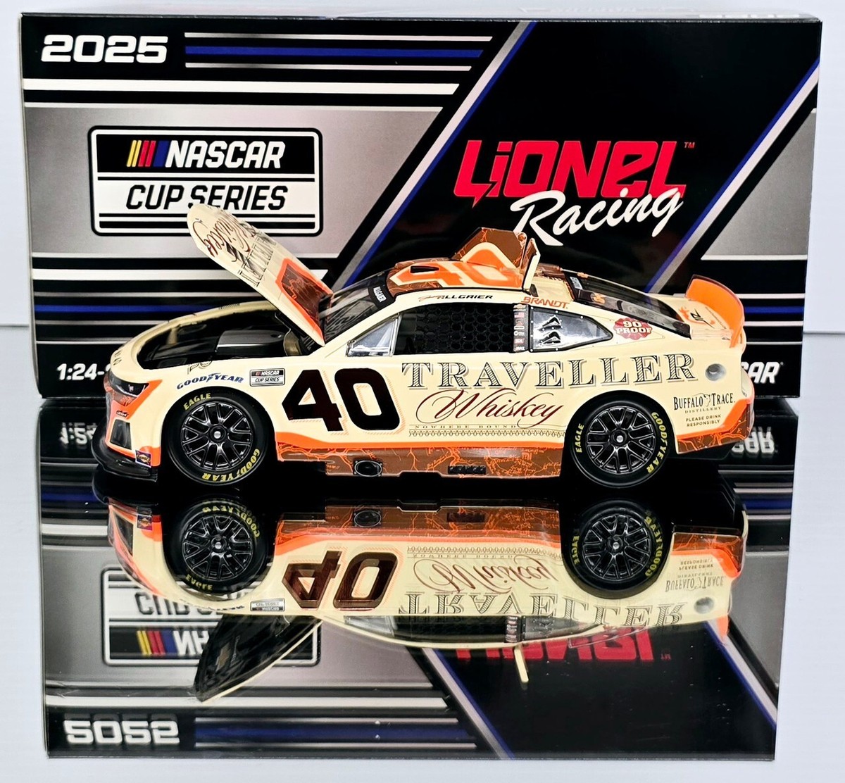 DUAL AUTOGRAPHED JUSTIN ALLGAIER 2025 TRAVELLER WHISKEY 1/24 ARC W
