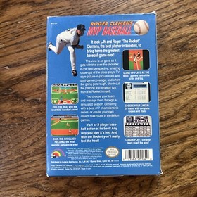 ROGER CLEMENS MVP BASEBALL NINTENDO NES CIB  W Box and Sleeve Manual Nintendo