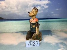 Vintage Marx Popeye w/ Parrot Cages Tin Litho Wind Up Walker Walking Toy