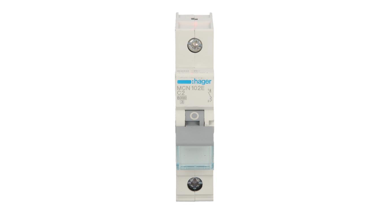 Miniature circuit breaker 1P C 2A 6kA AC MCN102E /T2UK