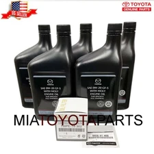 Mazda Skyactiv Oil Change Kit 0000-G5-0W20-MQ 5Qts Oil Filter 1WPE14302 & Gasket