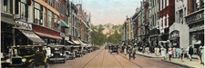 C1920 Wilkes-Barre PA Main Shops Landaus Bergman Heinz Ludwig Antique Postcard