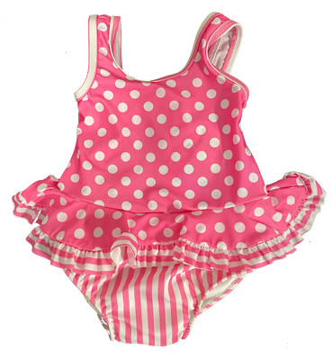 Flap Happy Girls' Baby UPF 50+ Infant Ruffle Swimsuit Size 12 Months