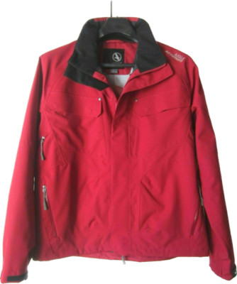 AIGLE ACTIMUM MEN JACKET COAT Size L RED ALL WEATHER SHELL WATER WIND RESIST New