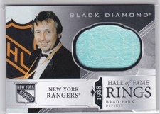19/20 BLACK DIAMOND...BRAD PARK...HALL OF FAME RINGS...CARD # HR-BP...RANGERS