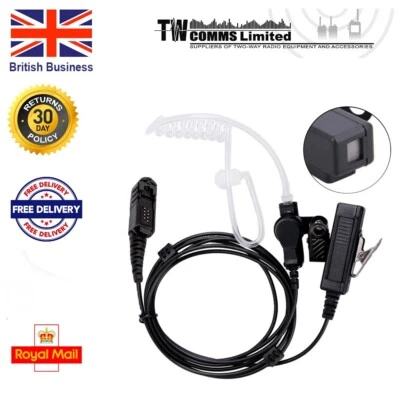 Earpiece for Motorola DP2400 DP2600 R5 DP3441 MTP3550 Acoustic Tube Medium PTT