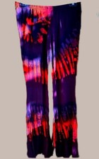 TIE DYE Rayon Bell Bottom Pant Thailand 5 Vibrant Colors Avail. O/S