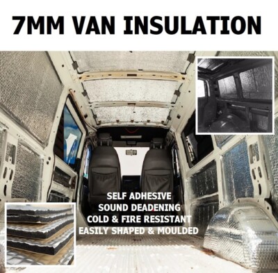 10m Wohnmobil Dämmung selbstklebend 7mm geschlossenzellig Schaumstoff Thermo Schallschutz