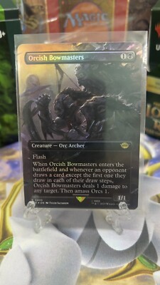 MTG Orcish Bowmasters BORDERLESS Foil The Lord of the Rings 433 Nm