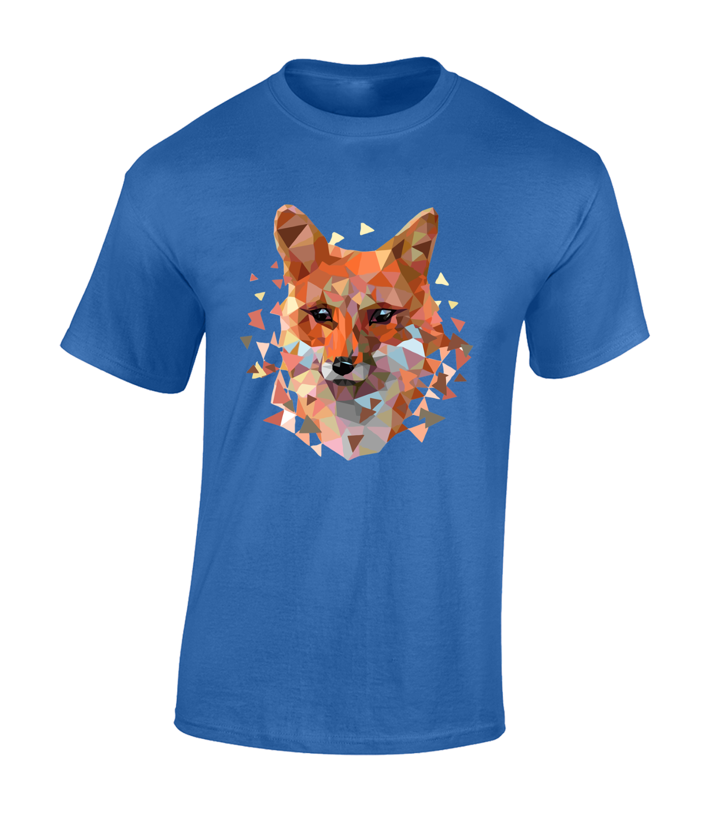 GEOMETRIC FOX MENS T SHIRT COOL ANIMAL LOVER NATURE DESIGN TOP GIFT