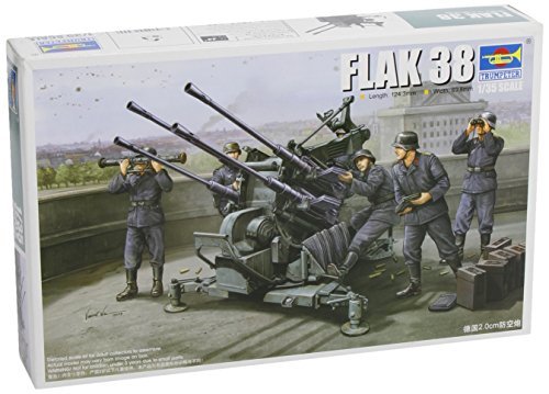 Flak38 Wwii German Flakvierling 38 Quad mm Gun 1 35 Plastic Model Kit Ebay