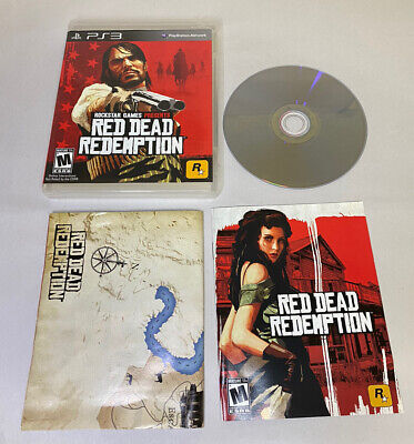 Red Dead Redemption Rockstar Games PS3 Video Game w/ Map and Manual