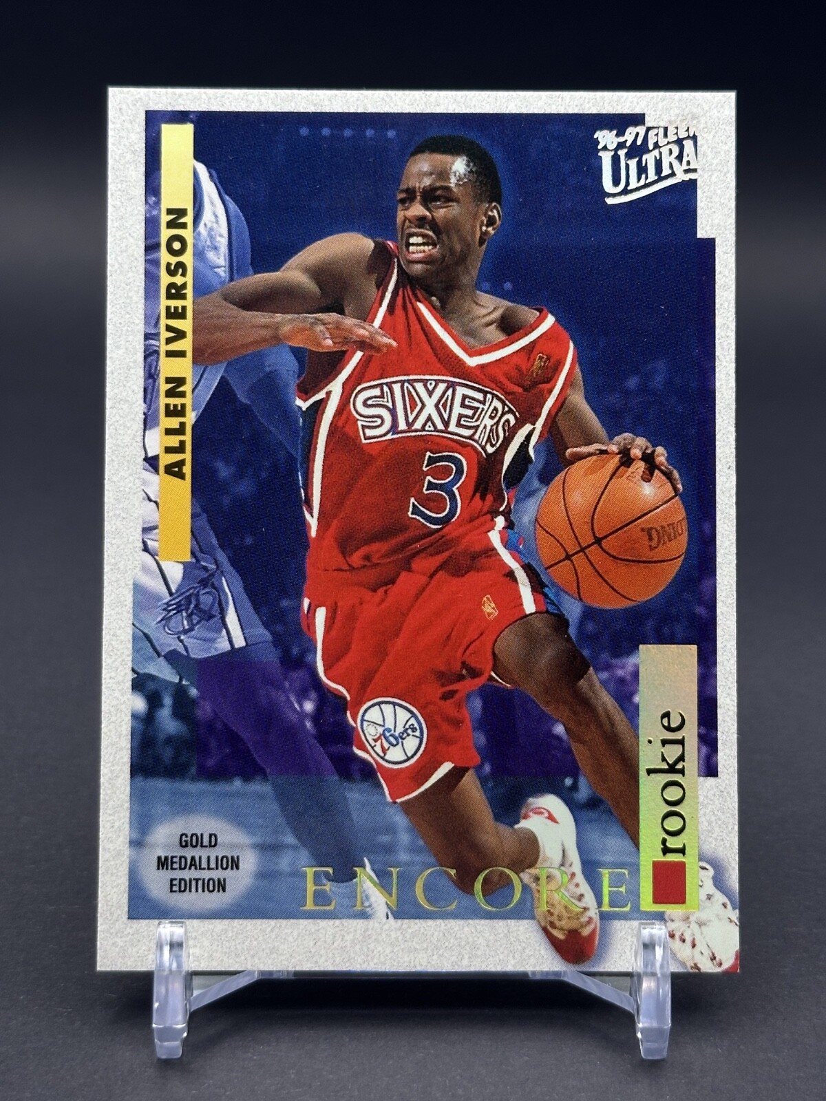1996-97 Fleer Ultra - Encore Rookies Allen Iverson #G-270 Gold Medallion Edition