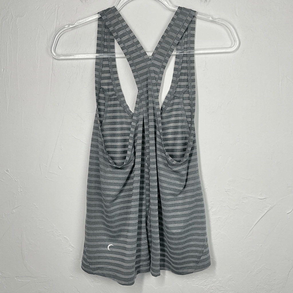 Zyia Active Medium Nimbus Gray Split Back Tank To… - image 5