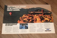 FORD Truck AD 1989 Pickup F-150 original TWO magazine pages advertisement