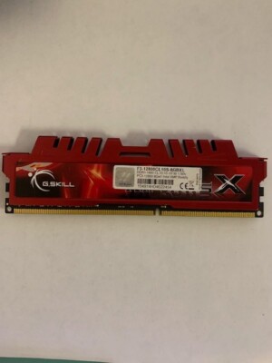 8 Go RAM DDR3 G.SKILL - 4x2 Go, 1600 MHz, Refroidissement Rouge, Occasion En Très Bon état