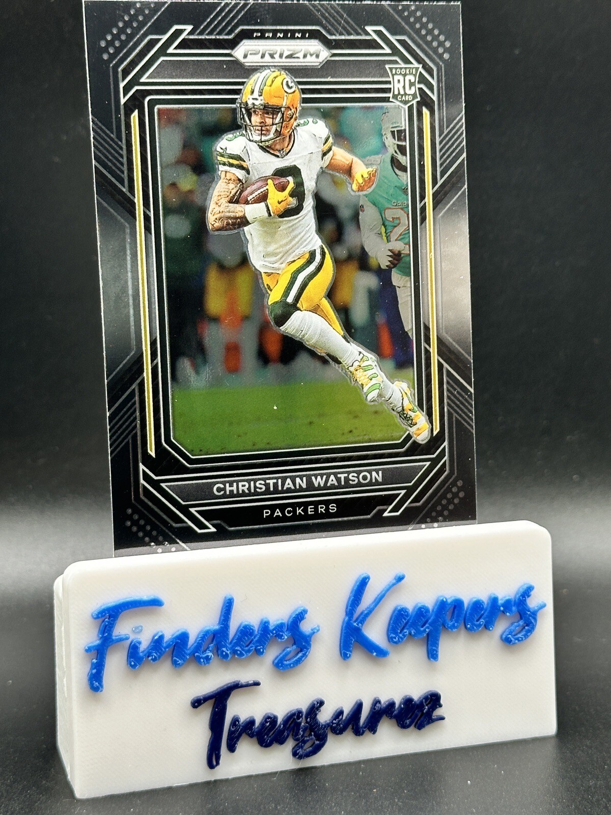 CHRISTIAN WATSON 2022 PANINI CHRONICLES PRIZM BLACK ROOKIE BASE RC