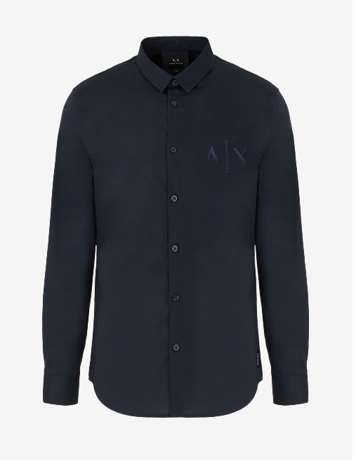 (取寄) アルマーニエクスチェンジ メンズ ストレッチ コットン サテン ロング スリーブ シャツ Armani Exchange men Stretch Cotton Satin Long Sleeve Shirt Jet Set/Deep Navy/Je $100 ARMANI EXCHANGE Men's Stretch Cotton L/S Shirt, Black, Sm | eBay