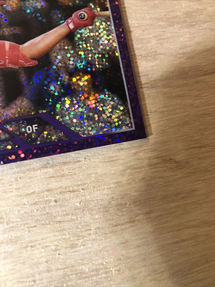 ELOY JIMENEZ 2023 Topps Chrome Purple Speckle Refractor 178/299 White Sox - Image 4 of 4