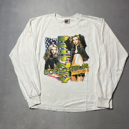 Vintage Britney Spears World Tour 2001 Rap Tee Shi