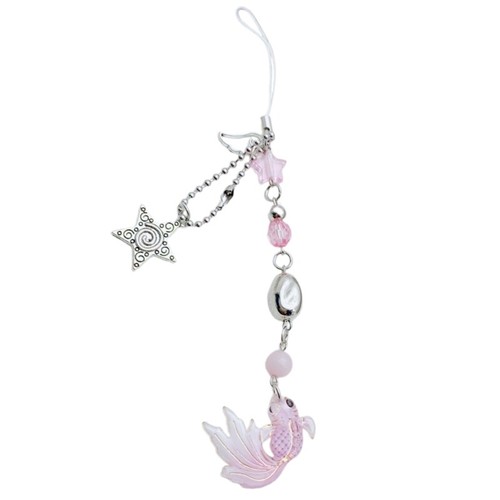 Stylish Crafted Colorful Beaded Fish Star Phone Accessory for Trendy Women - Zdjęcie 5 z 12