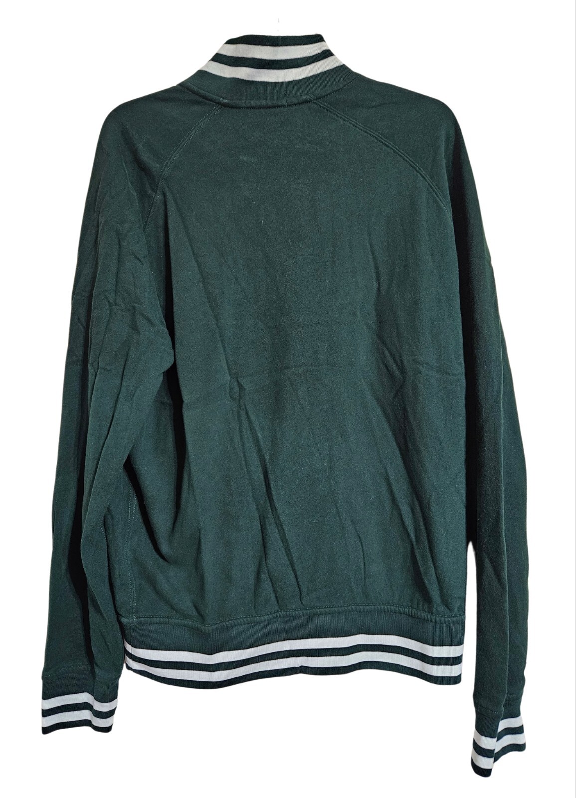 Polo Ralph Lauren verde Varsity giacca manica lunga grande pony viola uomo taglia L