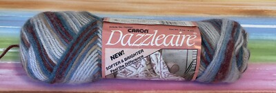 One full skein Caron Dazzleaire yarn Teaberry Ombré vintage 2678