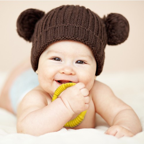 TEETHER Toys for Baby 10 PACK Teething Rings 4 Colours Safe Pacifier Ring 3.5" - Picture 11 of 16