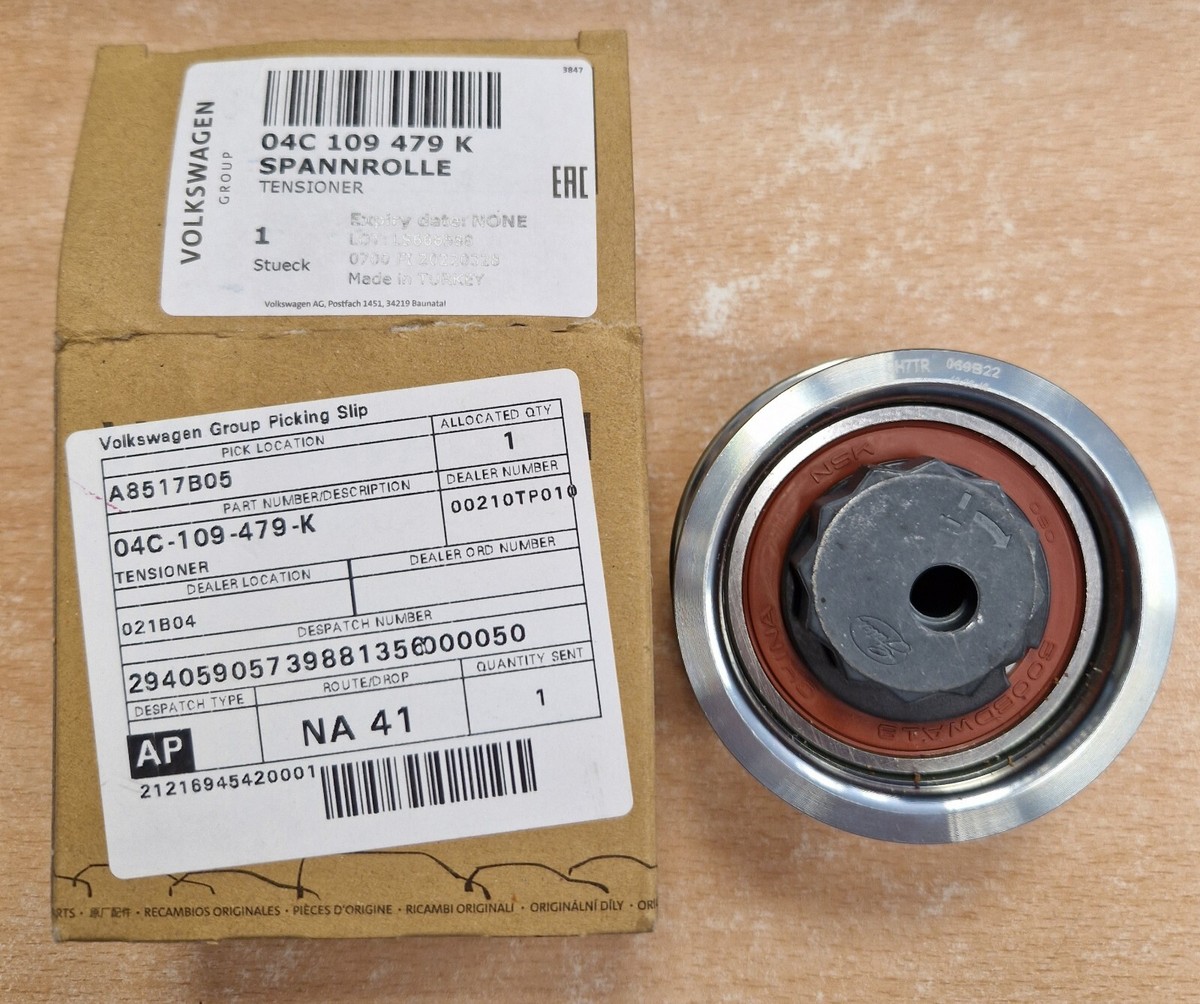 NEW GENUINE VW UP POLO GOLF MK7 1.0 TIMING CAM BELT TENSIONER  