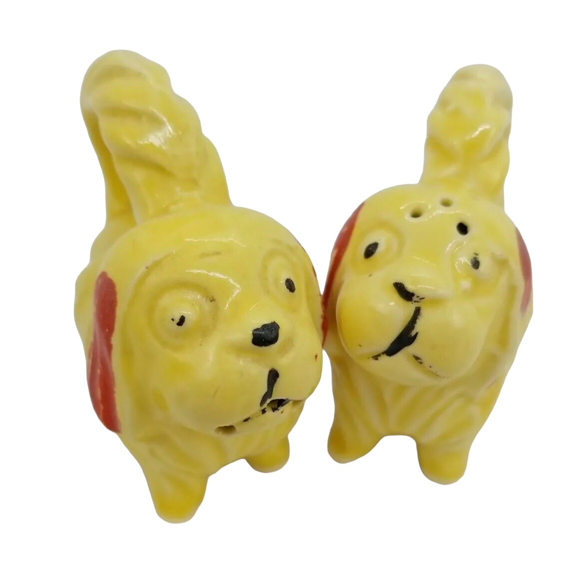 Ceramic Anthropomorphic Dog Salt & Pepper Shakers Vintage eBay