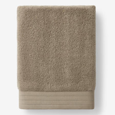 Company Cotton Plush Spa Solid Mocha Cotton Single Bath Sheet