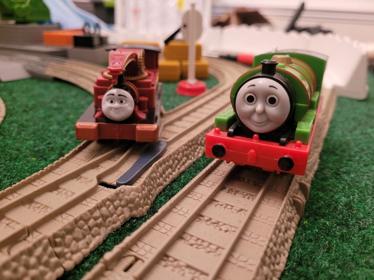 Trackmaster Working Percy with Harvey without his powering coach