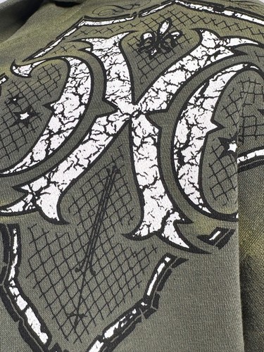 Xtreme Couture By Affliction Unisex Oversized Boxy Pullover Hoodie Saracen - Bild 12 von 13