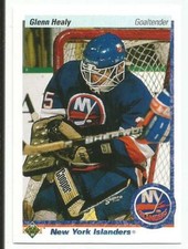 GLENN HEALY 1990-91 UPPER DECK ROOKIE CARD NM-MT+/NM-MT CONDITION 