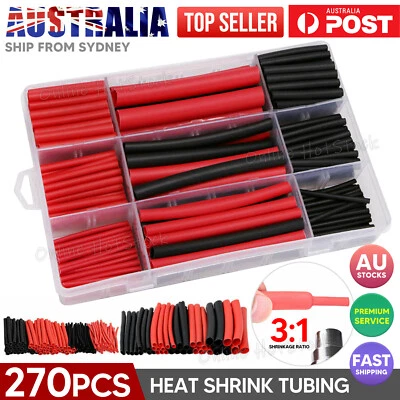 270x Marine Grade Dual-Wall Adhesive Glue Lined Heat Shrink Tubing Ratio 3:1 - image 1 of 4