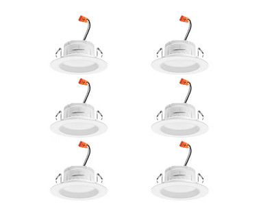 Juno 6PK Contractor Select RB4S Matte 4-in Round Dimmable Downlight