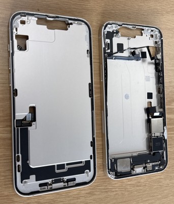 iPhone 14 Plus Silver Back Frame Housing OEM Replacement W Small Parts Grade AB