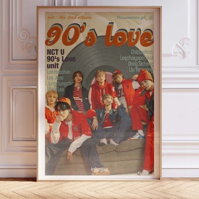 NCT U 90's Love Poster Wall Art Print Decor Vintage K-Pop Music Aesthetic