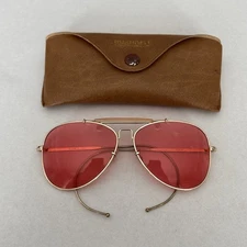 Vtg Bushnell Aviator Shooting Glasses Bausch & Lomb 70s *Scratched Lens