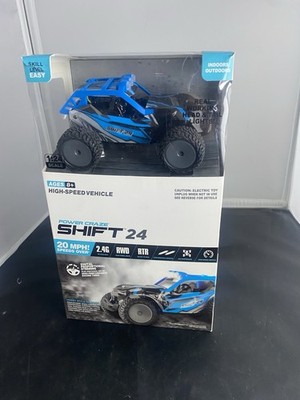Power Craze Shift 24 Performance RC Vehicle, Controller, Charging Cord Blue