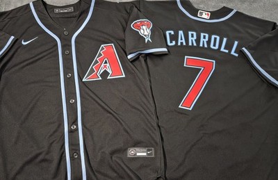Fast Free Shipping! Large Corbin Carroll Arizona Diamondbacks Stitched Jersey 7