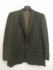 ROBERTA di CAMERINO Giacca 50 52 Lana Verde a Quadretti Rosso Vintage Lusso