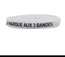 Adidas NMD Shoe Laces The Brand With The 3 Stripes - French 48  White W/ Black