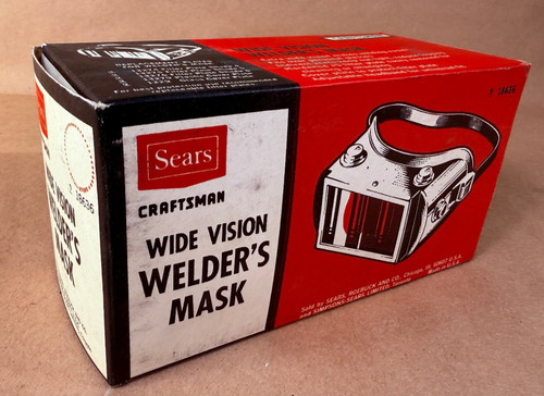 *Read* Sears Craftsman USA Vintage Wide Vision Welders Mask 9-18636
