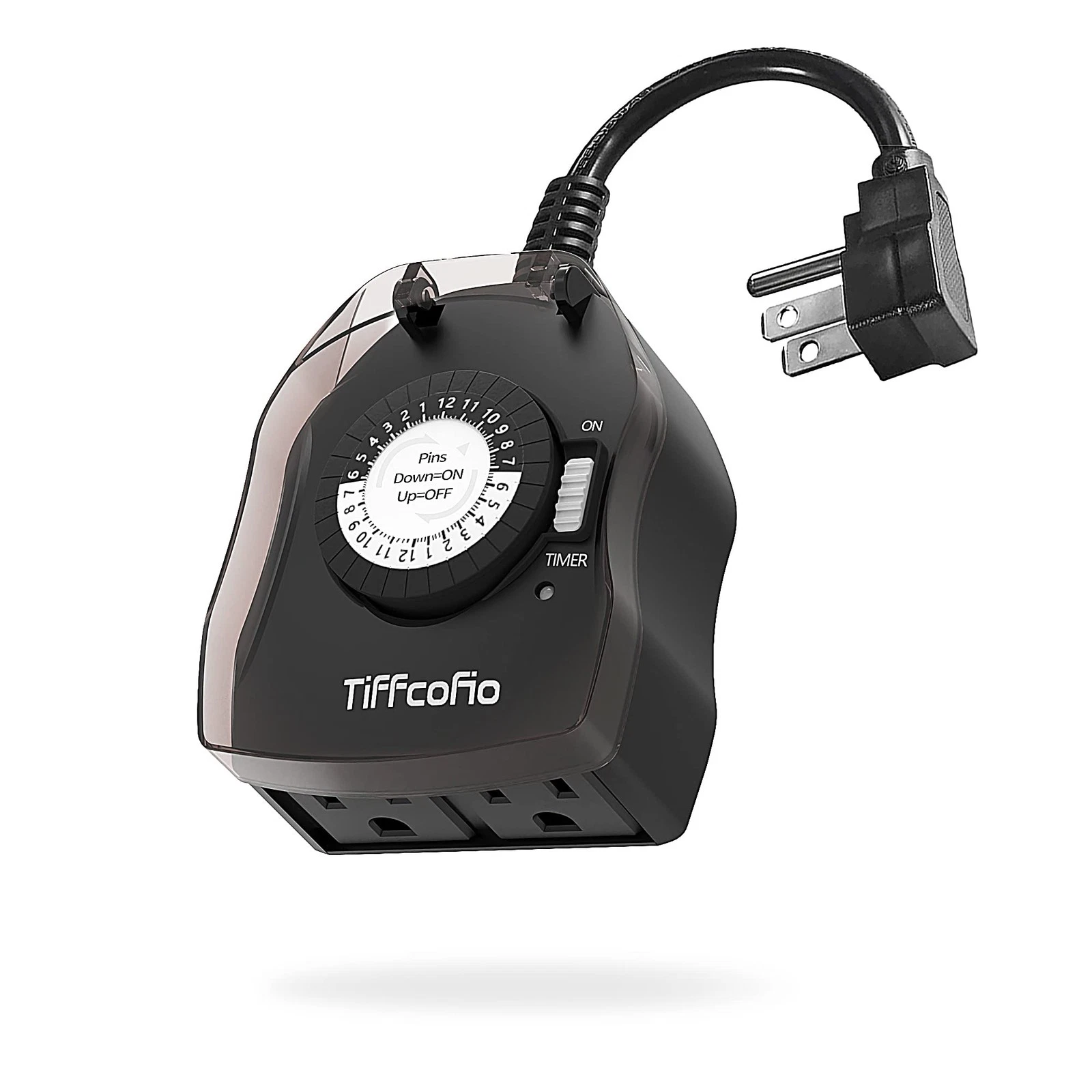 TiFFCOFiO Outdoor Timer Outlet 24 Hour Mechanical Outdoor Timer for Pool Pump
Opens in a new window 