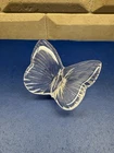 Waterford Vintage Clear Crystal Butterfly Figurine Paperweight