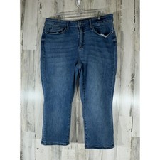 Judy Blue Skinny Fit Capri Jeans Size 22W 38x23.5 Medium Wash High Rise
