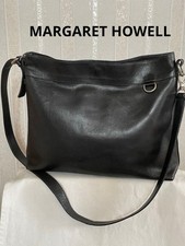 Margaret Howell Idea Black Leather Shoulder Bag Women Rare Model LImited Edition