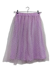 ZARA Gonna a campana Donna Gonna Taglia IT 40 lilla-grigio chiaro stile festa