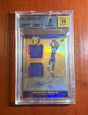 2016-17 Panini Gold Standard Brandon Ingram Gold RC Jersey Auto /149 BGS 9
